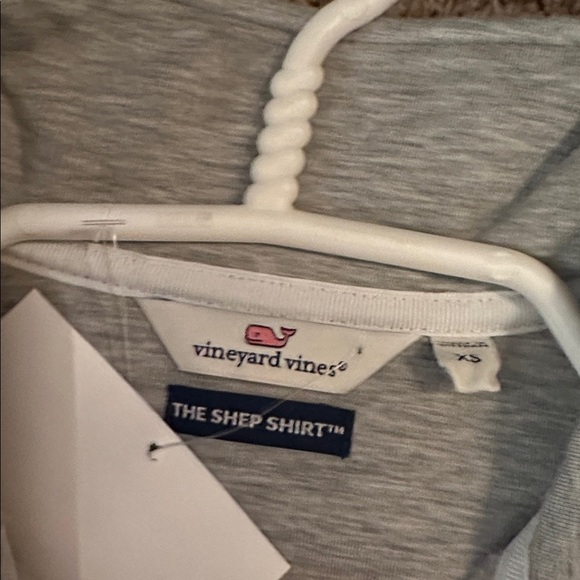 Vineyard Vines Gray Quarter-Zip Pullover Shep Shirt with Fleece Lining - Picture 5 of 5